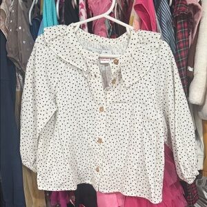 Zara Polka Dot Girls Shirt